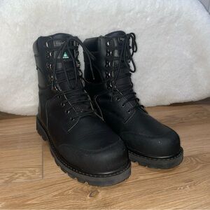 Refrigiwear Platinum Leather Men’s Work Boots Style# 123CRBLK